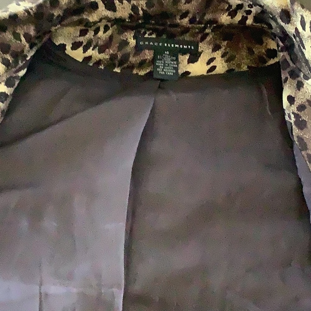 Grace Elements Animal Print Jacket - image 6